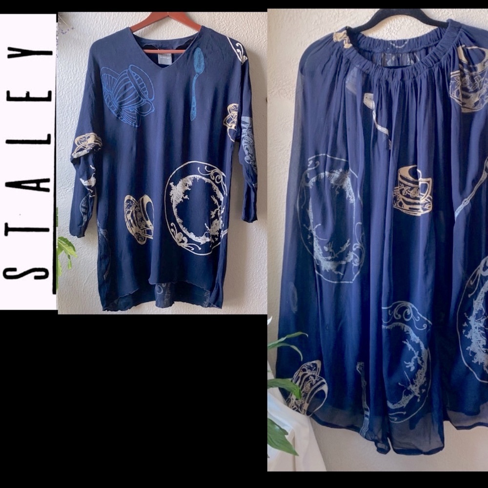 Staley Gretzinger vintage silk sheer set - Picture 2 of 14